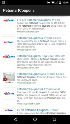 PetsmartCoupons android App screenshot 0